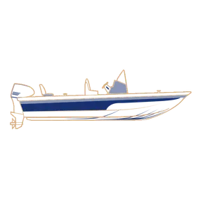 BAY BOAT- Rounded Bow,Center Console,Low or No Bow Rails